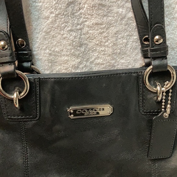 coach black leather bag - Picture 2 of 11